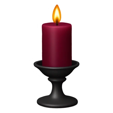 burgundy candle sticker