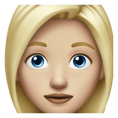 realistic blond teenager with blue eyes and a scar under one eyes sticker