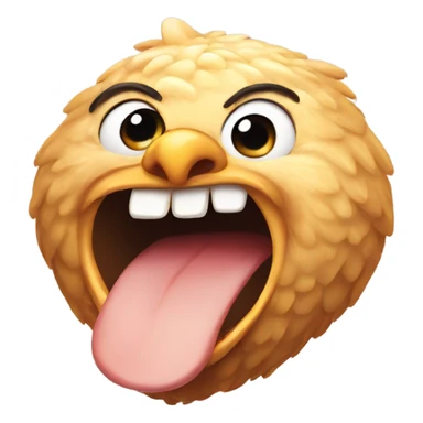 Chicken breast with teeth sticker