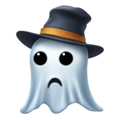 ghost with hat named roi sticker
