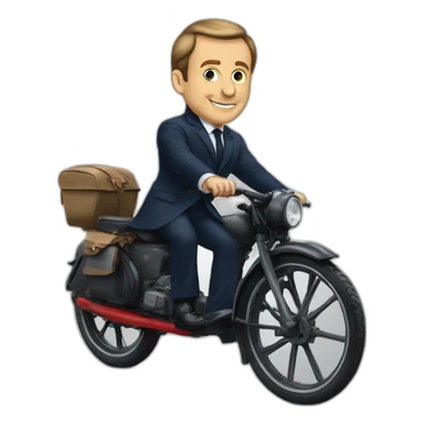Macron sur un dromadaire sticker