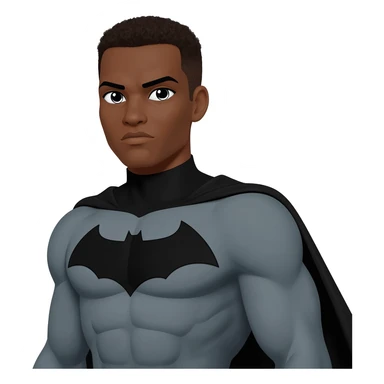Superhero black male look superstrong bl sticker