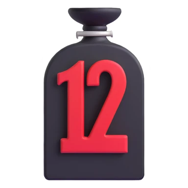 prohibition sign with number 12 inside, no one under 12 allowed symbol sticker
