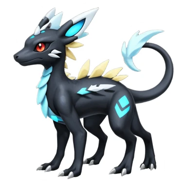 Salandit-Zekrom-Umbreon-Silvally-fusion (full body) sticker