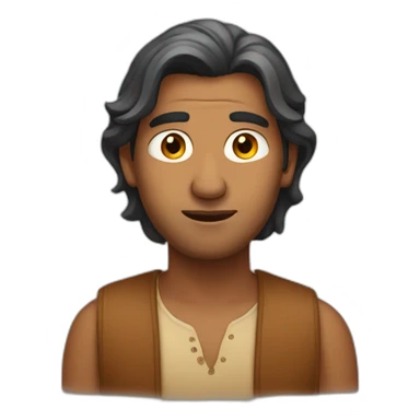 indian man wondering sticker