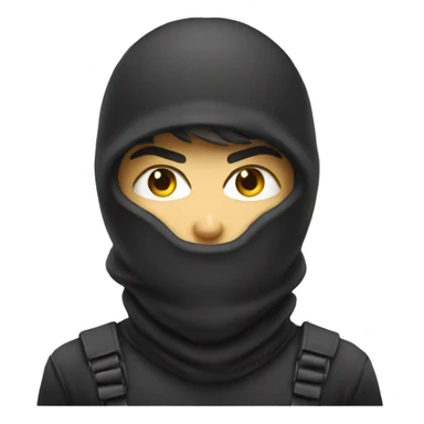 Angry balaclava boy sticker