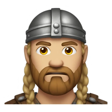 bad viking face sticker