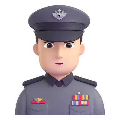 Imperial officer with rank insignia and olive-gray uniform from Star Wars sticker