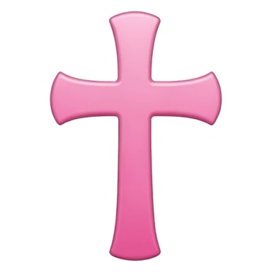 pink cross sticker