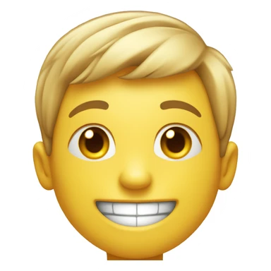 happy smiley boy portrait sticker