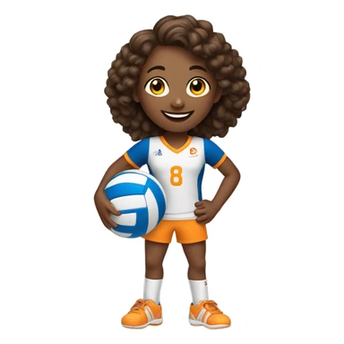Cute Volleyball player sticker