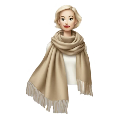  Beige scarf Prada  sticker