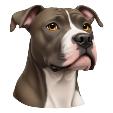 Pitbull mixed with boxer, blue male dog￼ sticker