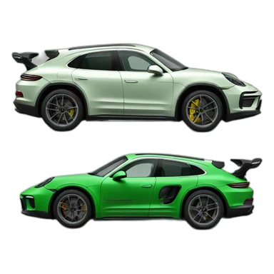 2023 Porsche Dakar in green sticker