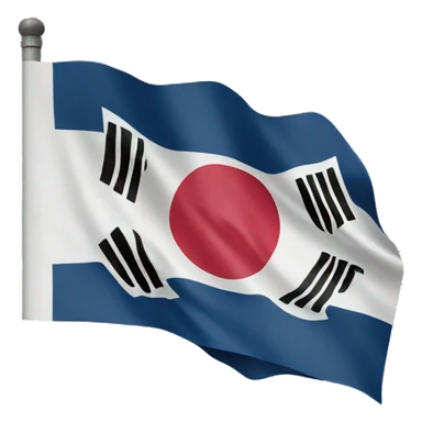 korean national flag sticker