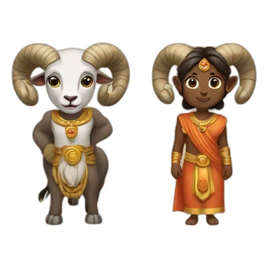 Ram and sita  sticker