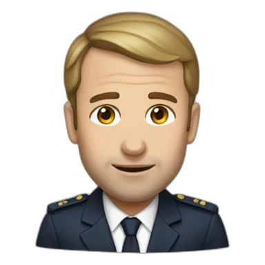 Macron endormi sticker