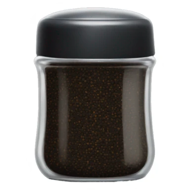 transparent black pepper shaker ? sticker