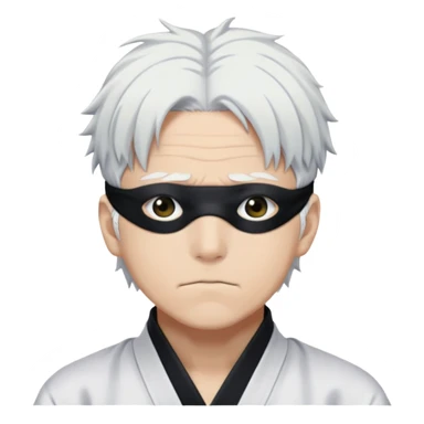 Satoru Gojo with white hair and blindfold from Jujutsu Kaisen sticker