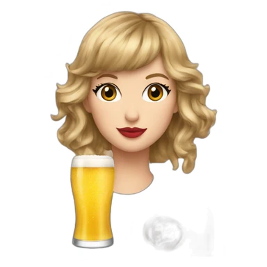 Taylor swift drink a beer sticker