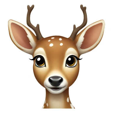 Baby deer with 3 white spots  sticker
