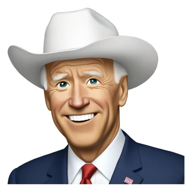 biden with cap sticker