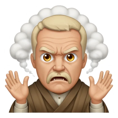apostle angry steam coming from ears sticker