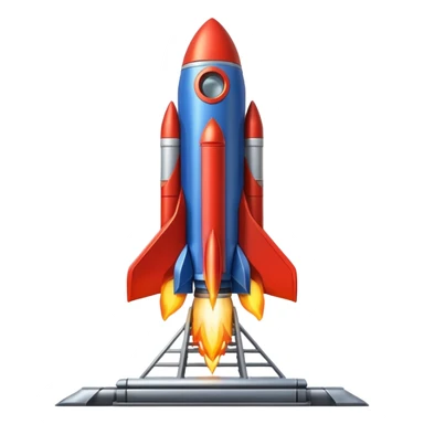 launching a rocket from a platform sticker
