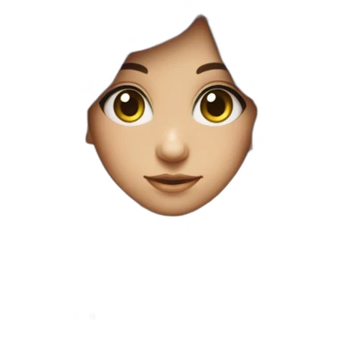 blue haired green eyed girl wearing bobble hat and green hoodie sticker