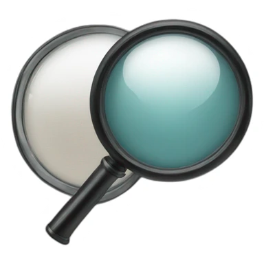  black magnifying glass sticker