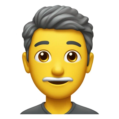 jabón amarillo sin cara sticker