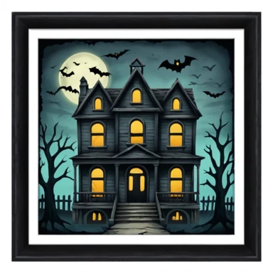 hunted hostel sticker