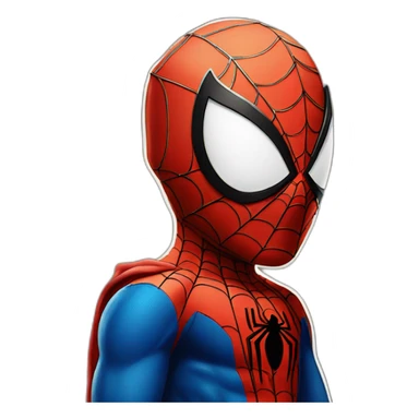 Spider-Man tisse une toile sticker