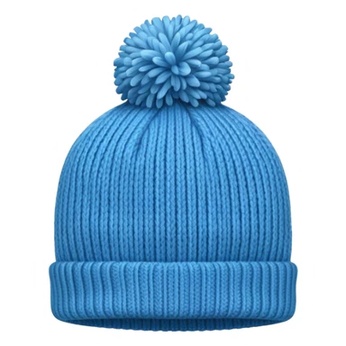 Hat with pompom light Blue sticker