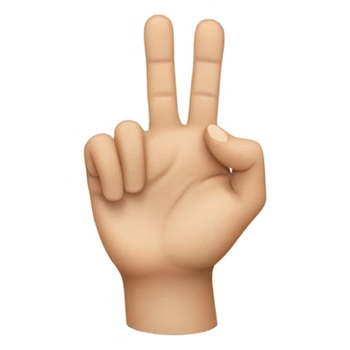 hand emoji with third finger half banded  sticker