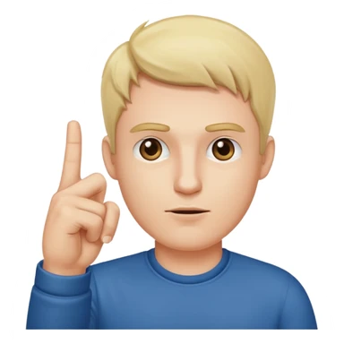 guy putting middle finger up sticker