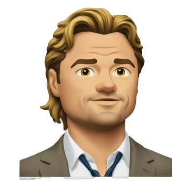 Leonardo DiCaprio in 'The Wolf of Wall Street' near the computer with stocks  sticker