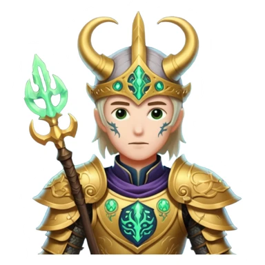 mystic knight with eldricth powers sticker