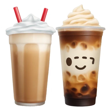 Iced latte and iced americano sticker