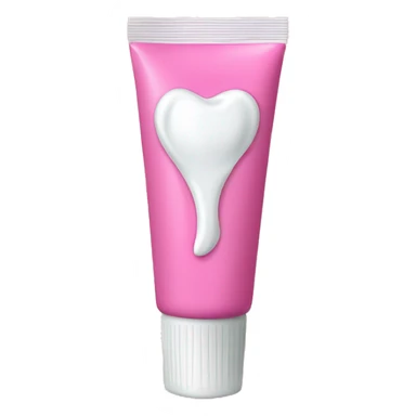 Pink tube of toothpaste  sticker