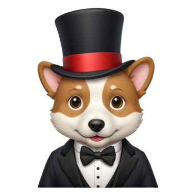 Dog magician sticker