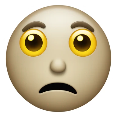 Jellow dot emoji judging you with eyes sticker