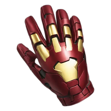 iron man glove sticker