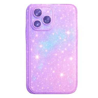 sparkling girly phone, radiant and dreamy, no background sticker