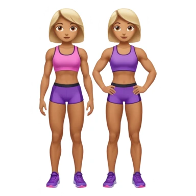 macho girl, full body sticker