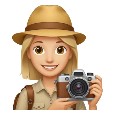 tourist with camera sticker