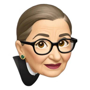 ruth bader ginsburg bending over sticker