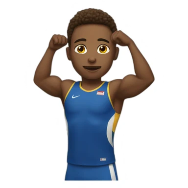 athlete sweats sticker