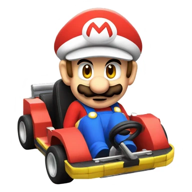 Mario in a kart sticker