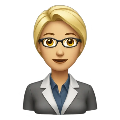 office woman sticker